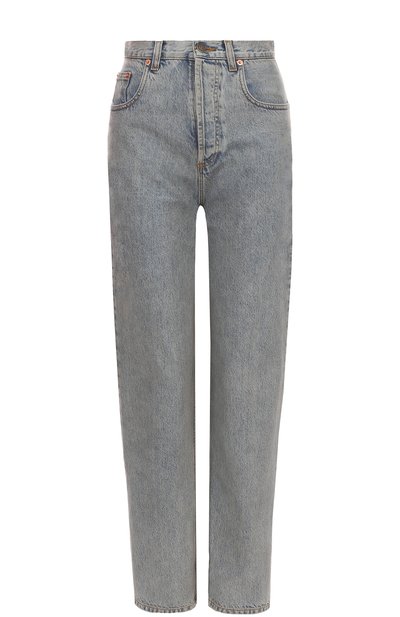 Джинсы прямого кроя с потертостями и завышенной талией GUCCI, арт. 502802/XRA16, фото 1