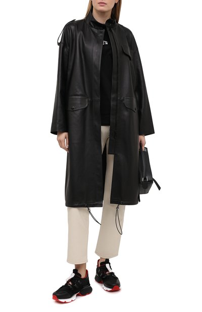 Комбинированные кроссовки runner donna CHRISTIAN LOUBOUTIN, арт. 3191573/RED RUNNER D0NNA FLAT, фото 2