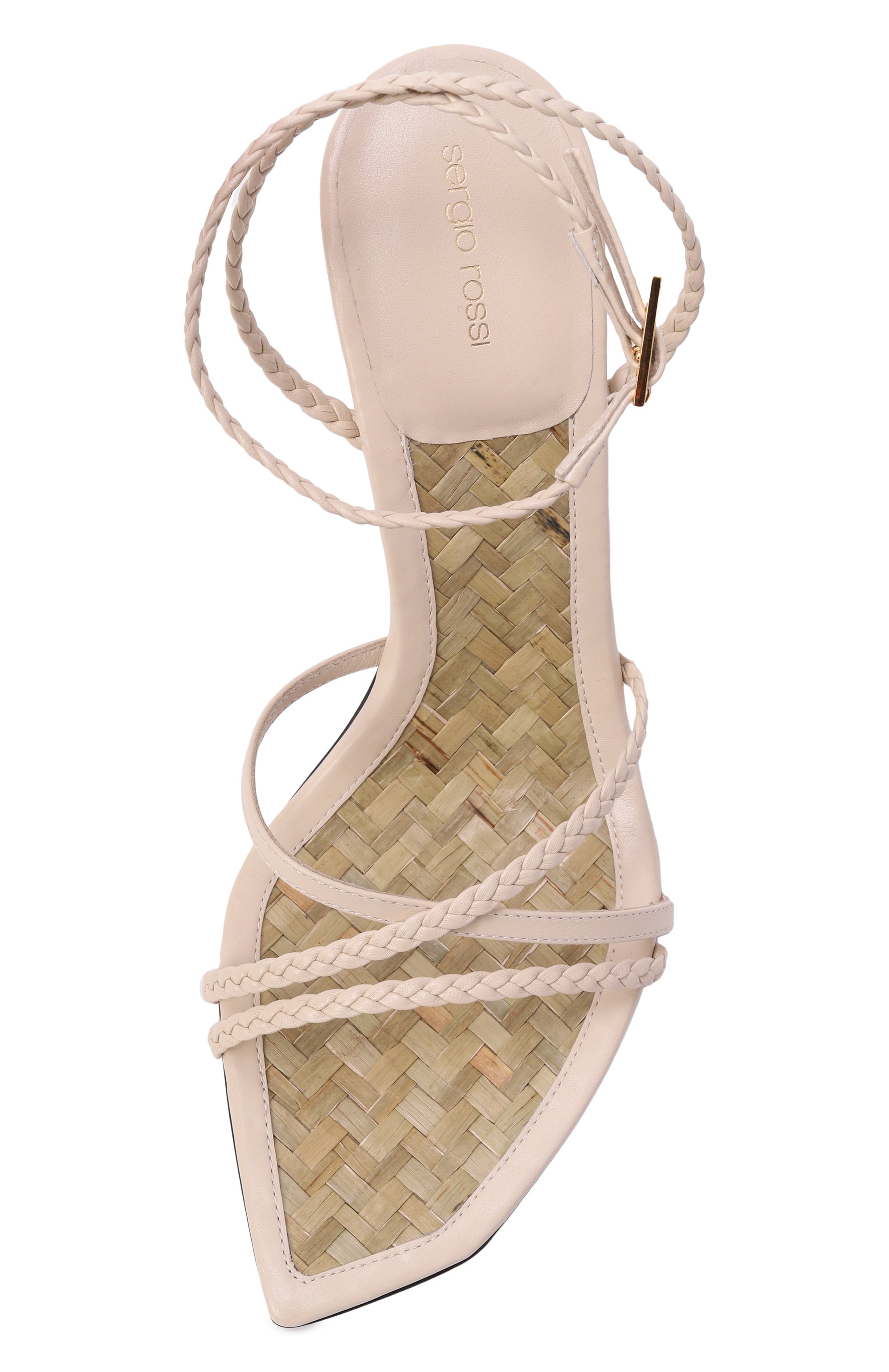 Кожаные босоножки braid SERGIO ROSSI, арт. B14691/MFL431, фото 6