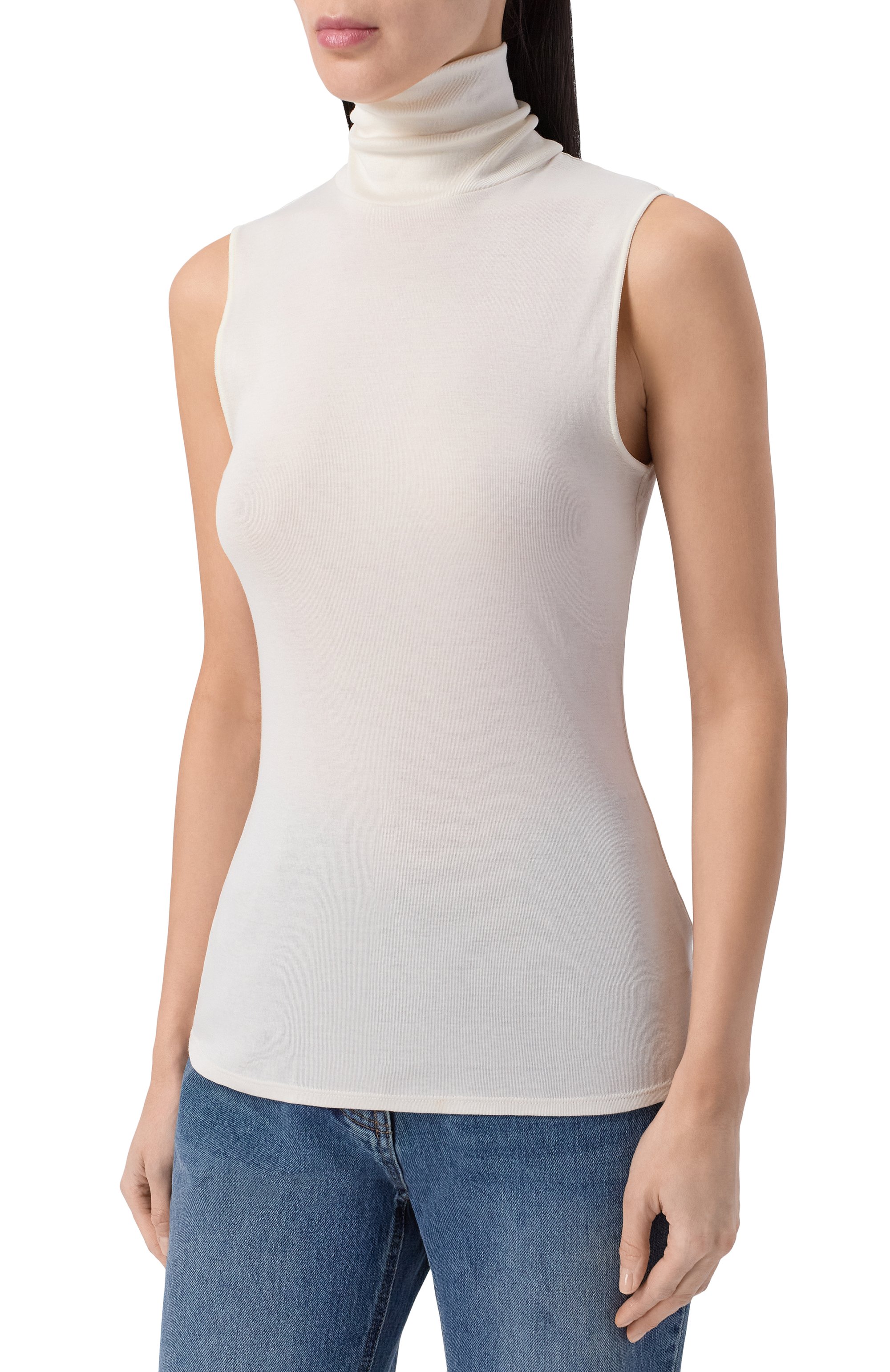 Топ из шелка и хлопка 12 STOREEZ, арт. 135367, фото 3