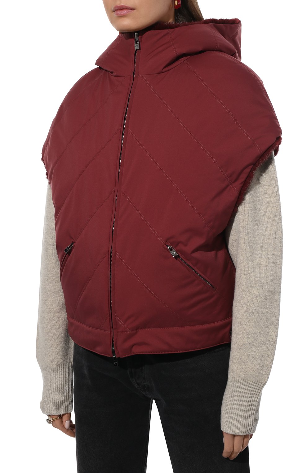 Двусторонний жилет из норки LORO PIANA, арт. FAL7230, фото 6