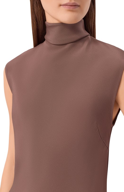 Шелковое платье Sashaverse D205/CH/1109.300/W Коричневый  D205/CH/1109.300/W Фото 4