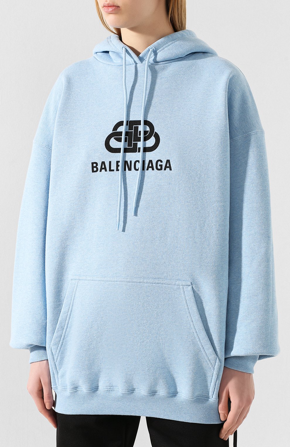 Хлопковое худи BALENCIAGA, арт. 578135/THV78, фото 3