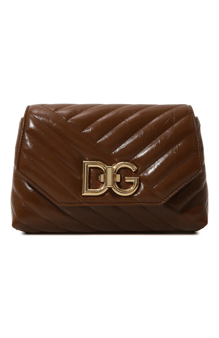 Женская сумка lop DOLCE & GABBANA светло-коричневого цвета, арт. BB7487/AP557 | Фото 1 (Размер: small; Материал: Натуральная кожа)