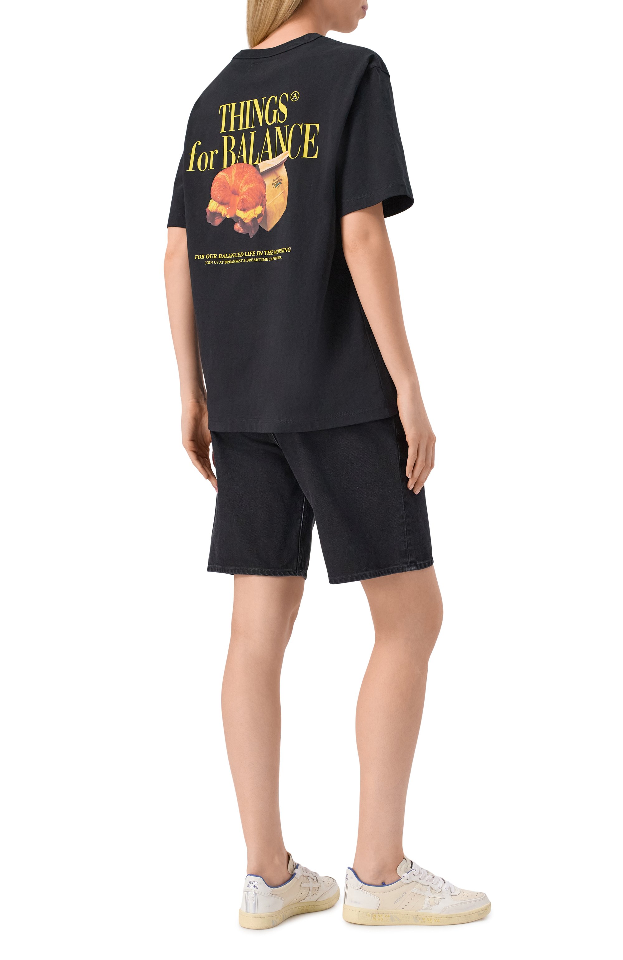 Хлопковая футболка AECA WHITE, арт. AWCMSSBBTTSSO007A2.BLACK (M), фото 2