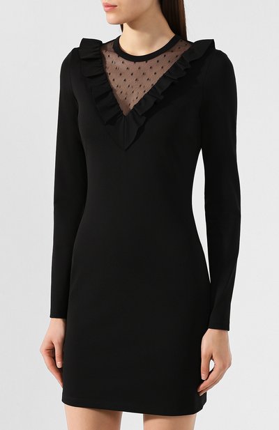 Платье REDVALENTINO черного цвета по цене 32850 руб., арт. SR3MJ02I/4E9, фото 3 Платье REDVALENTINO, арт. SR3MJ02I/4E9, фото 3