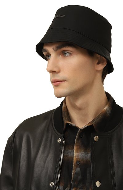 Панама DSQUARED2 черного цвета по цене 41650 руб., арт. HAM0031 11706356, фото 2 Панама DSQUARED2, арт. HAM0031 11706356, фото 2