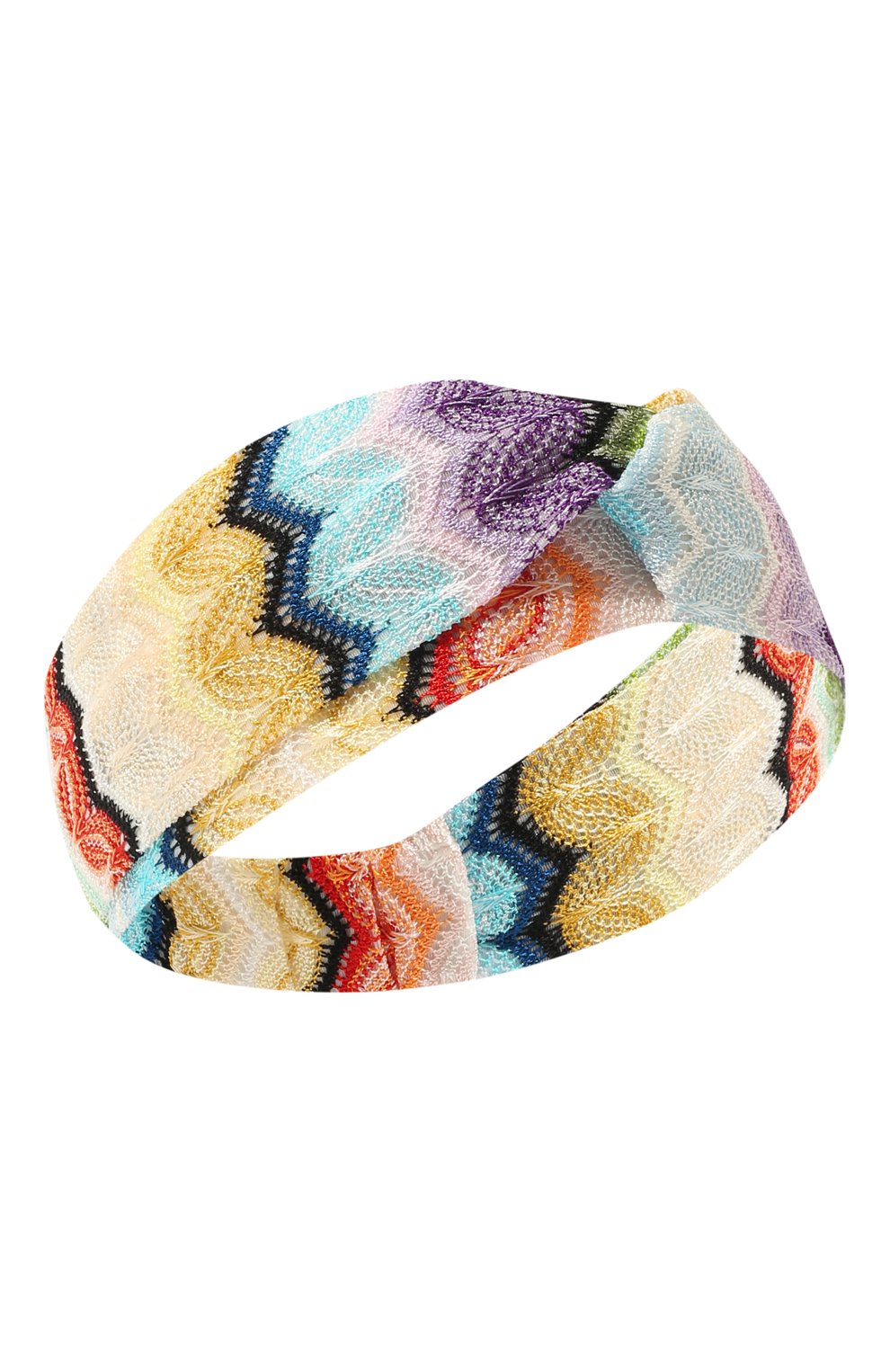 Повязка на голову из вискозы MISSONI разноцветного цвета по цене 32400 руб., арт. FC00VID8450, фото 1 Повязка на голову из вискозы MISSONI, арт. FC00VID8450, фото 1