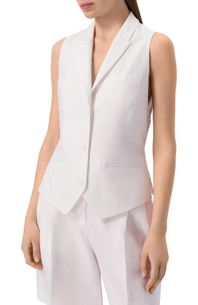 Льняной жилет 12 STOREEZ, арт. 137621, фото 3