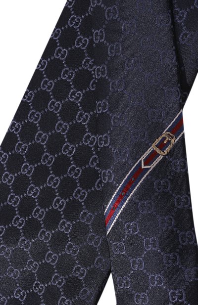 Шелковый галстук GUCCI, арт. 456520 4B002, фото 4