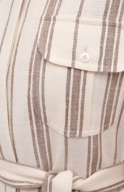 Платье из шелка и льна KITON, арт. D51313K09T15, фото 5