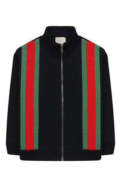 Хлопковый кардиган на молнии с воротником-стойкой GUCCI, арт. 512639/X9T78, фото 1