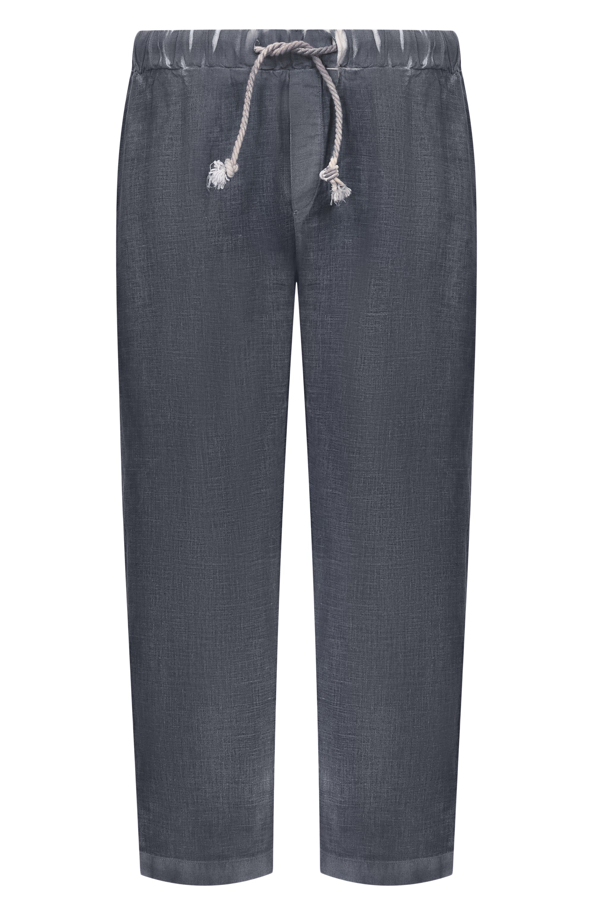 Льняные брюки NEVER ENOUGH темно-серого цвета по цене 42450 руб., арт. 2B5M272-446/MPA058 SH 0, фото 1 Льняные брюки NEVER ENOUGH, арт. 2B5M272-446/MPA058 SH 0, фото 1