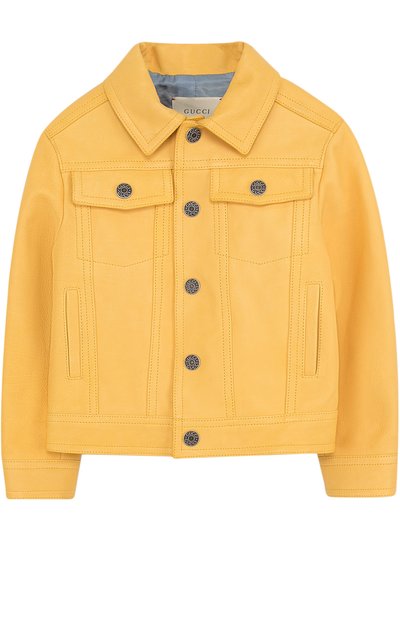 Кожаная куртка с принтом GUCCI, арт. 502057/XG588, фото 1