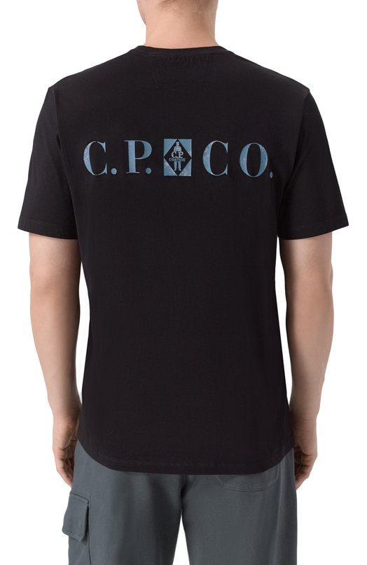 Хлопковая футболка C.P. Company 19CMTS104A005100W Чёрный  19CMTS104A005100W Фото 4