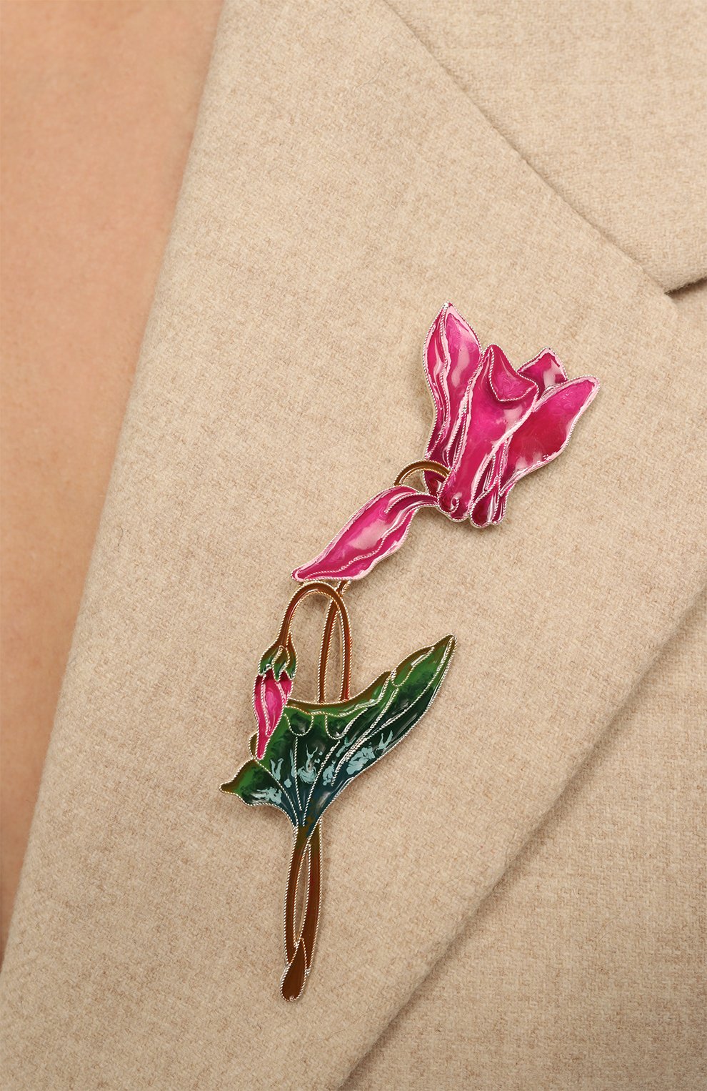 Брошь цикламен РУССКИЕ САМОЦВЕТЫ, арт. 41718, фото 2