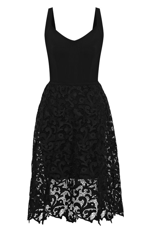 

Платье из вискозы Oscar de la Renta, Чёрный