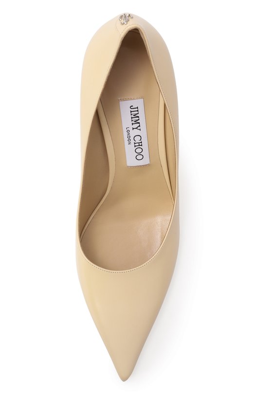 Кожаные туфли Love 85 Jimmy Choo L0VE 85/PWJ Кремовый  L0VE 85/PWJ Фото 6