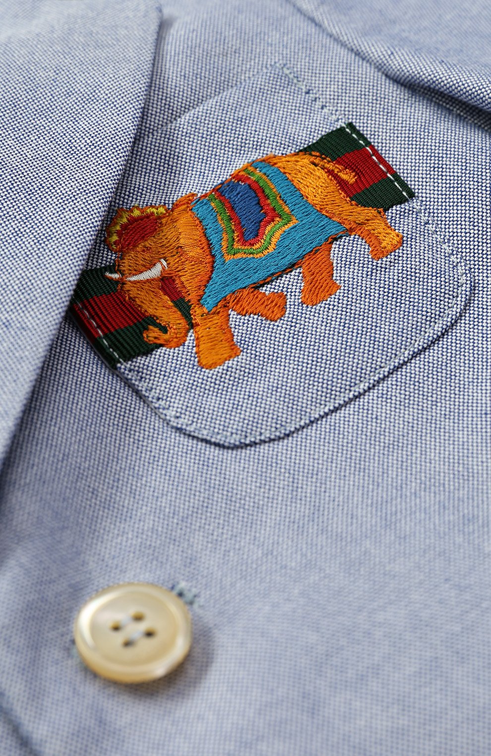 Хлопковый костюм с вышивкой GUCCI, арт. 463006/XBA31, фото 6