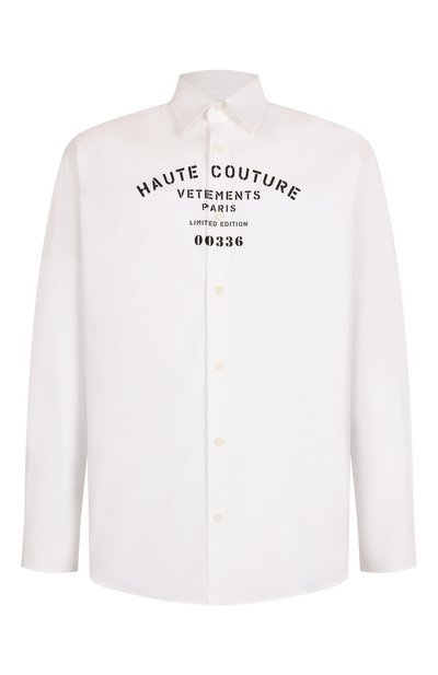 Женская хлопковая рубашка VETEMENTS, арт. UA53SH450W/1001 P0PLIN