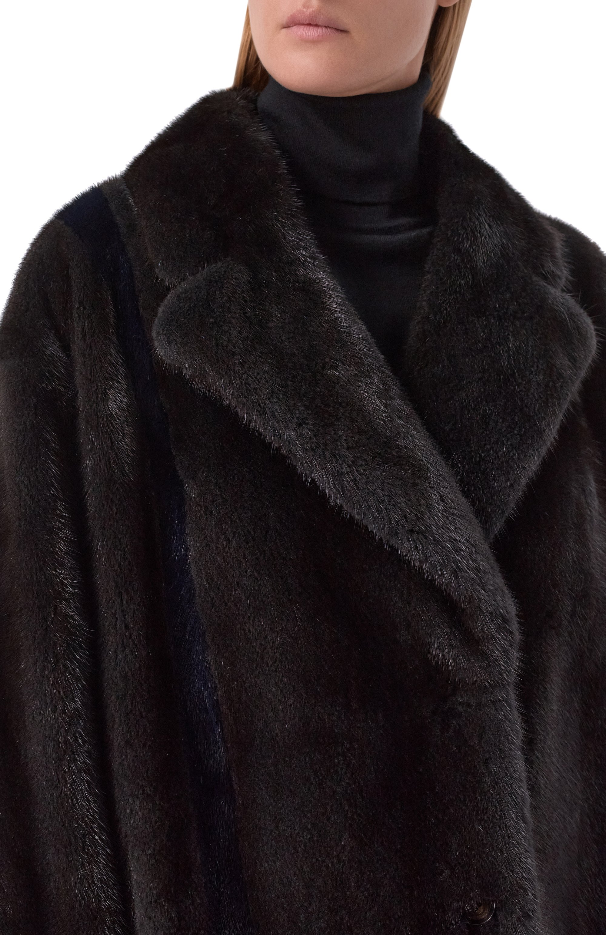 Шуба из норки KITON коричневого цвета по цене 2180000 руб., арт. D62689K0538F, фото 5 Шуба из норки KITON, арт. D62689K0538F, фото 5