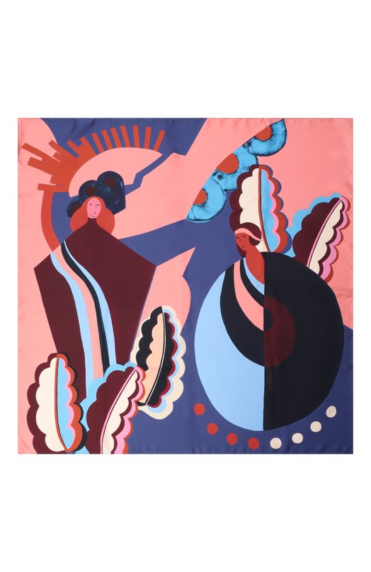 Шелковый платок Passantes Petitjean Paris 15С21 Разноцветный  15С21 Фото 4