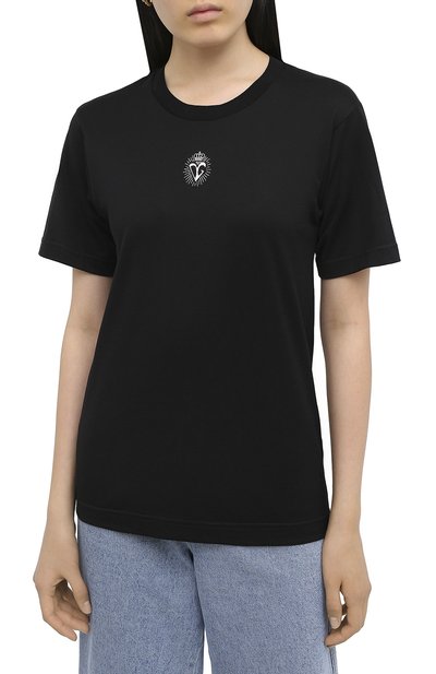 Хлопковая футболка DOLCE & GABBANA, арт. F8M66Z/G7WXE, фото 3