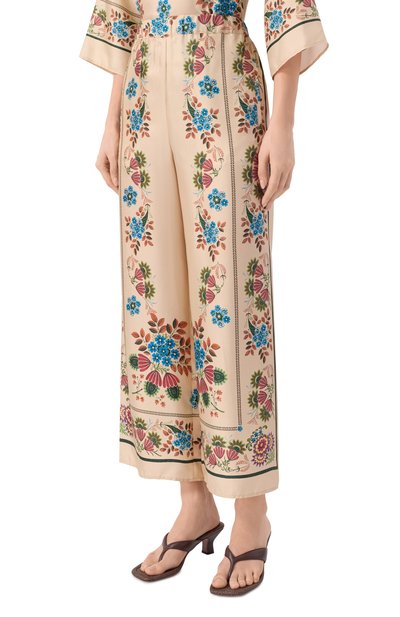 Шелковые брюки WEEKEND MAX MARA, арт. WKDSNACK, фото 3