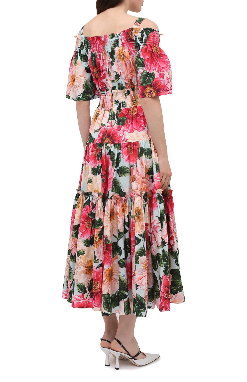 Хлопковое платье DOLCE & GABBANA, арт. F68E1T/HS5H9, фото 4