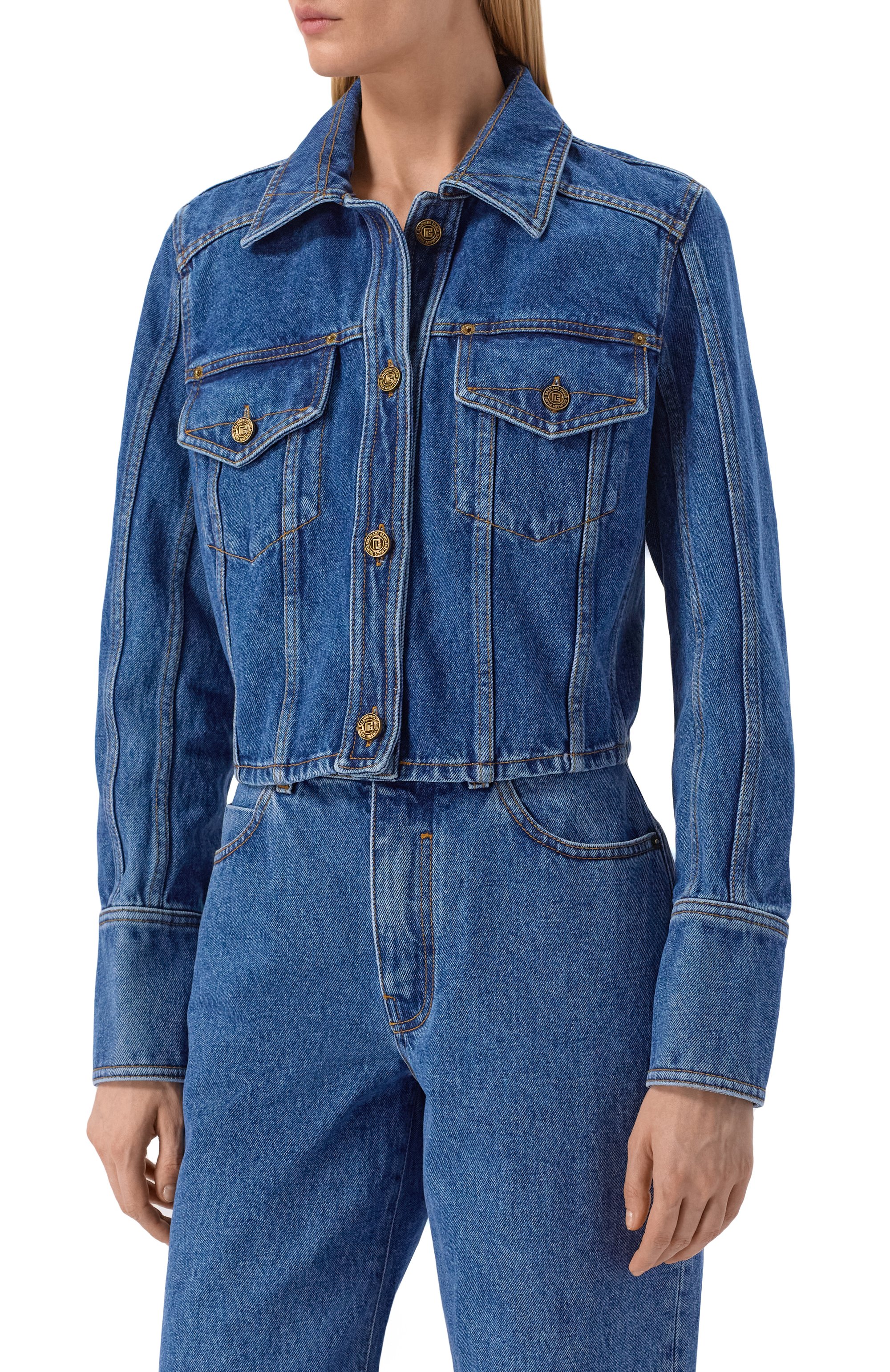 Джинсовая куртка BALMAIN, арт. GF1TC215/DG08, фото 3