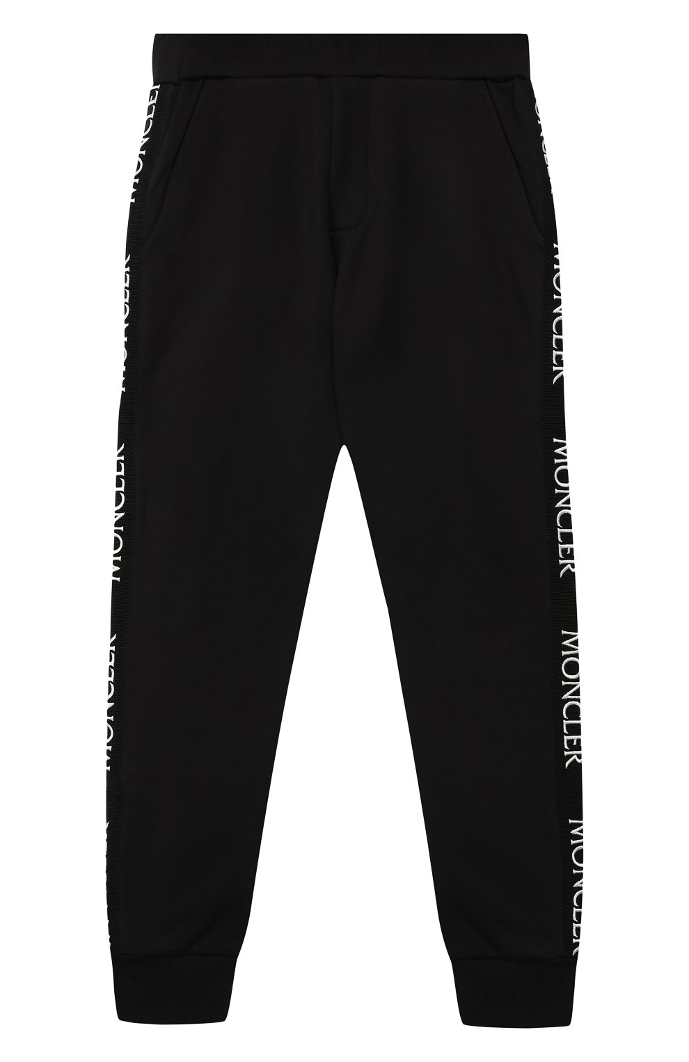 Комплект из толстовки и брюк MONCLER черного цвета по цене 56450 руб., арт. E2-954-88143-05-809F8/8-10A, фото 4 Комплект из толстовки и брюк MONCLER, арт. E2-954-88143-05-809F8/8-10A, фото 4