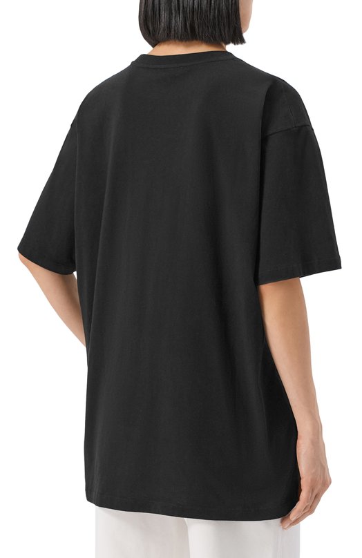Хлопковая футболка Balmain FF0EH005/GF22 Чёрный  FF0EH005/GF22 Фото 4