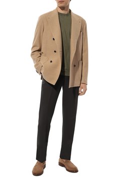 Мужские шерстяные брюки ZEGNA темно-коричневого цвета, арт. 727F10A7/75TB12 | Фото 2 (Материал сплава: Проставлено; Материал внешний: Шерсть; Длина (брюки, джинсы): Стандартные; Драгоценные камни: Проставлено; Случай: Формальный; Стили: Классический)
