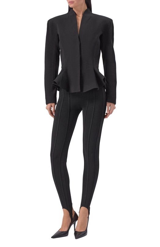 Жакет из вискозы и шерсти Mugler 25F1VE0466196 Чёрный  25F1VE0466196 Фото 2