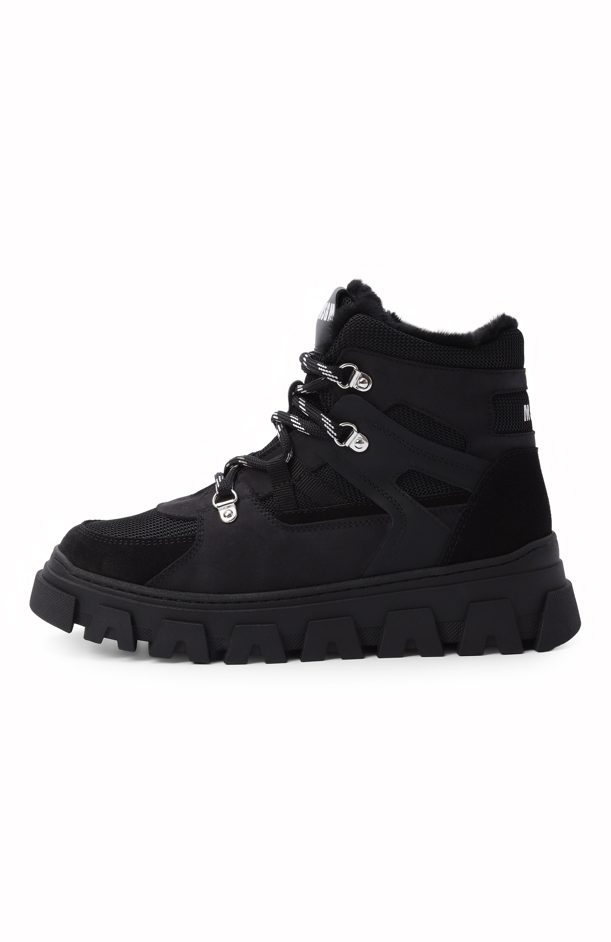 Утепленные ботинки MSGM KIDS черного цвета по цене 39650 руб., арт. 84000/VAR3_001, фото 2 Утепленные ботинки MSGM KIDS, арт. 84000/VAR3_001, фото 2