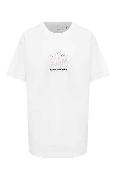 Женская хлопковая футболка BURBERRY, арт. 8042984
