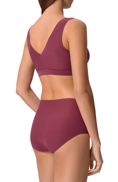 Трусы с завышенной талией CHANTELLE бордового цвета по цене 3440 руб., арт. C26470, фото 3 Трусы с завышенной талией CHANTELLE, арт. C26470, фото 3