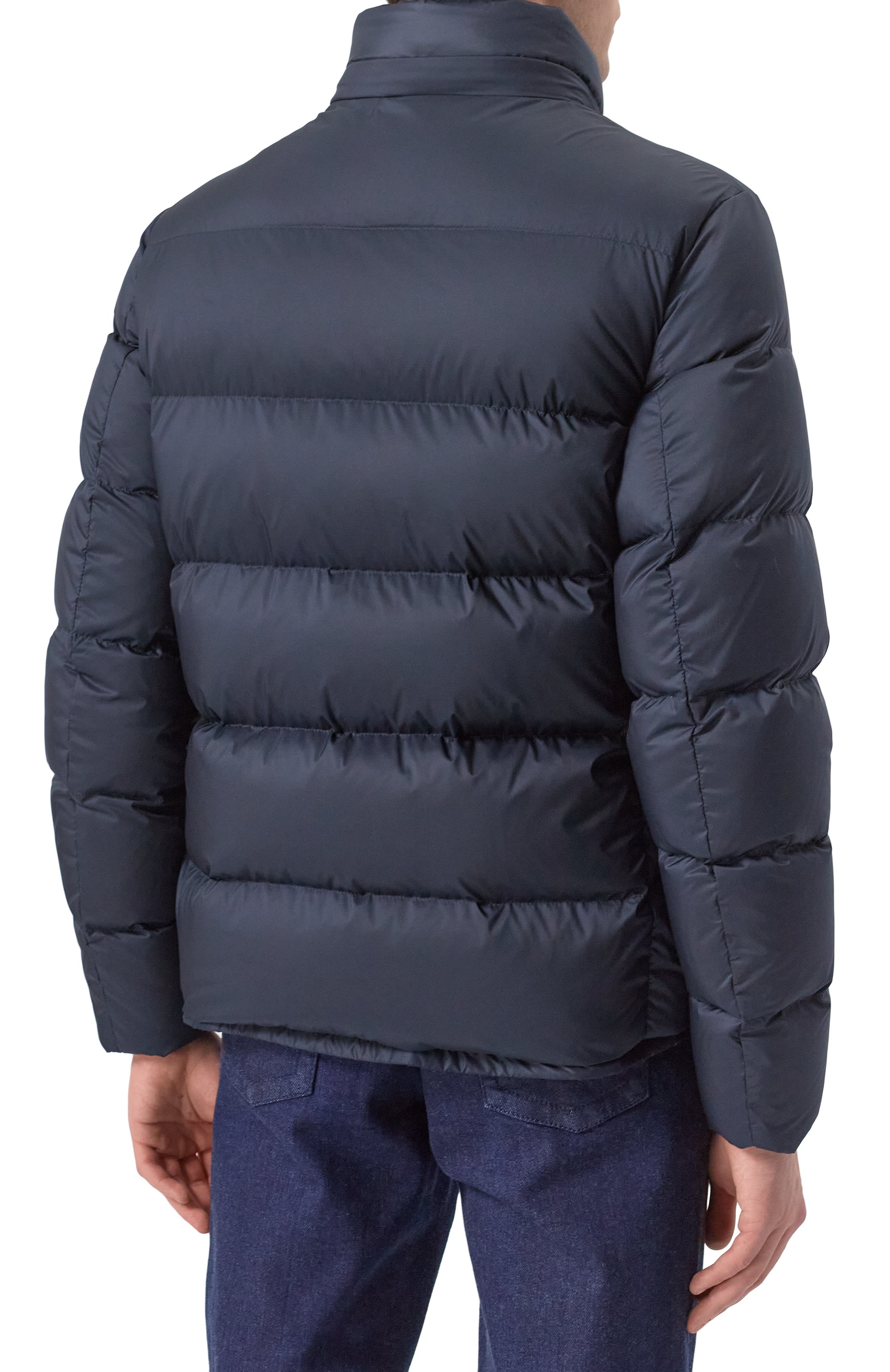 Пуховик ZILLI темно-синего цвета по цене 398000 руб., арт. 0D0021M2010V00000, фото 8 Пуховик ZILLI, арт. 0D0021M2010V00000, фото 8