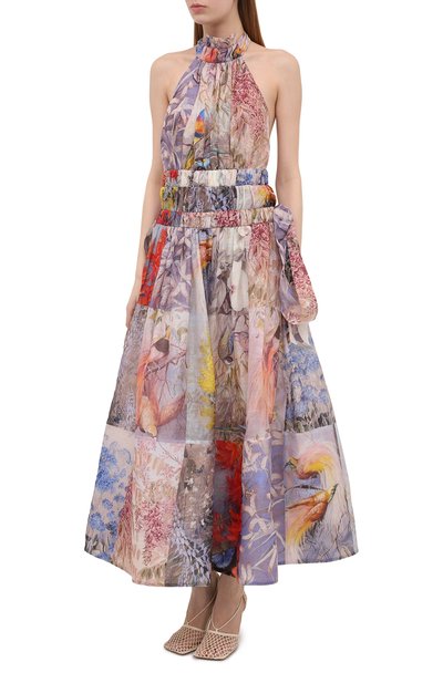 Платье изо льна и шелка ZIMMERMANN, арт. 1074DB0T, фото 3