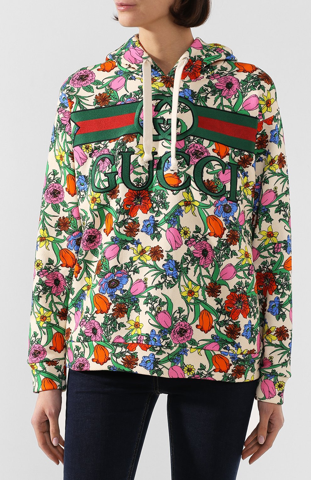 Хлопковое худи GUCCI, арт. 610156/XJCCI, фото 3