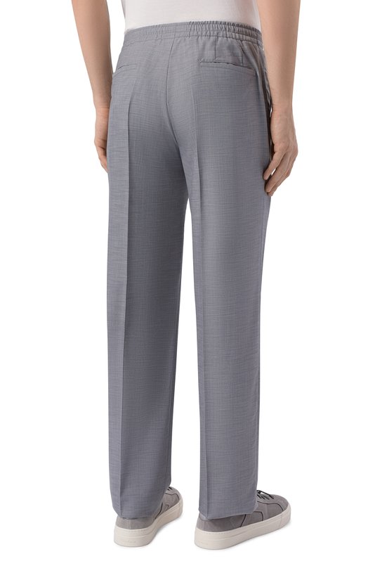 Костюм из шерсти и шелка Kiton UA81K0669G Серый  UA81K0669G Фото 5