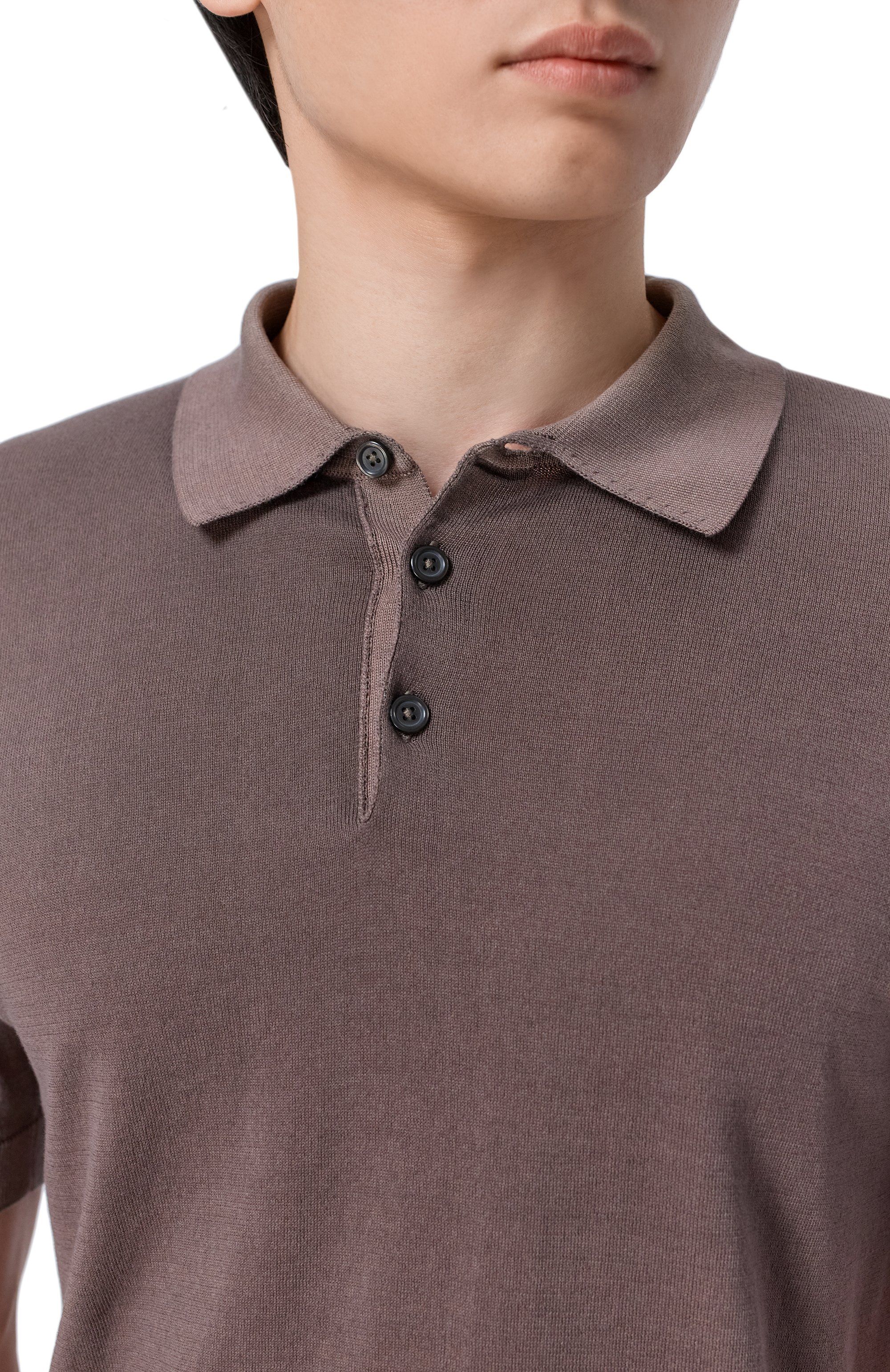 Хлопковое поло ANDREA CAMPAGNA, арт. M5426-8052, фото 5