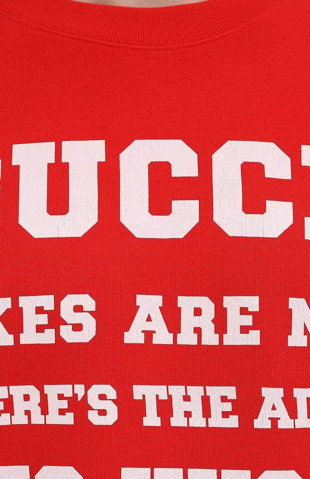 Хлопковый свитшот GUCCI красного цвета по цене 113760 руб., арт. 655471/XJDH0, фото 5 Хлопковый свитшот GUCCI, арт. 655471/XJDH0, фото 5