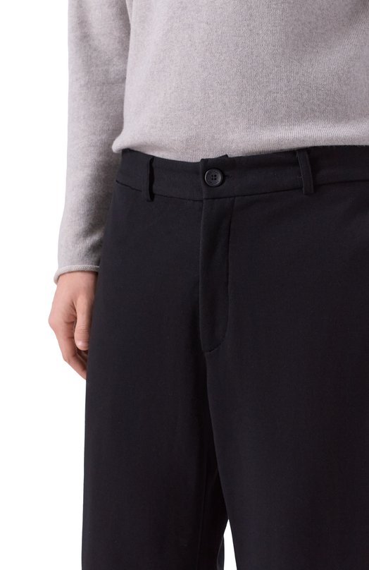 Хлопковые брюки Hannes Roether BUL21LIT.286 Чёрный  BUL21LIT.286 Фото 5