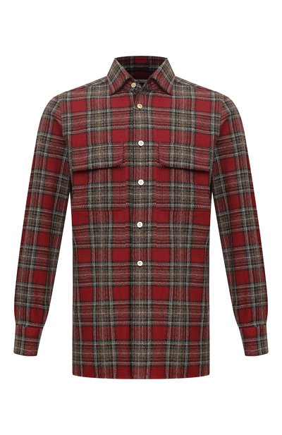 Мужская хлопковая рубашка KITON, арт. UCRRLH0861302