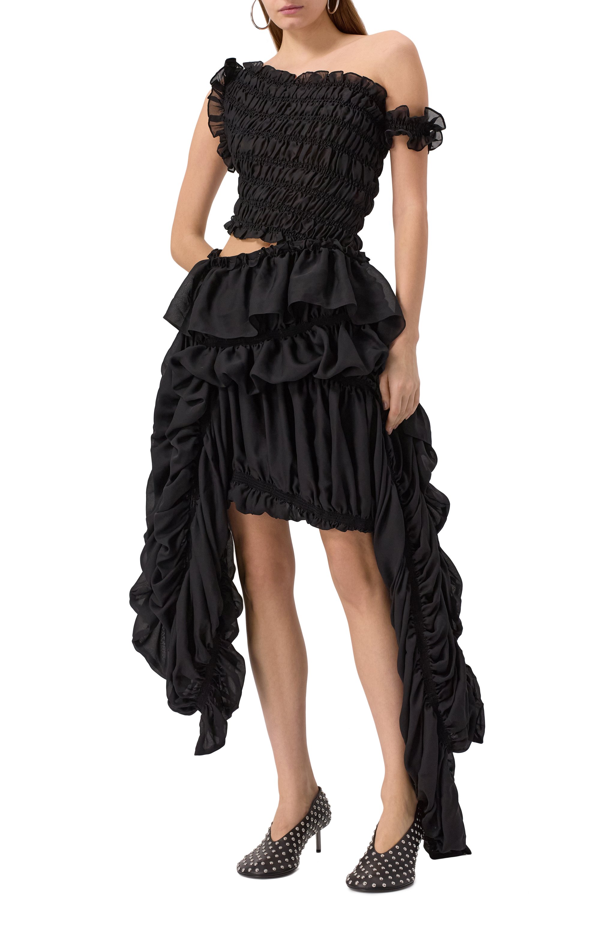 Топ Rokh цвет черный купить в ЦУМ OUTLET, арт. R0CA307