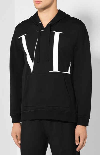 Хлопковое худи VALENTINO, арт. SV3MF05D5GB, фото 3