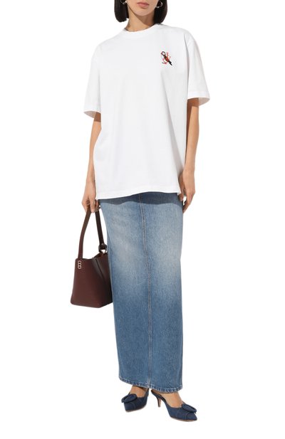 Хлопковая футболка JW ANDERSON белого цвета по цене 15000 руб., арт. JT0249/PG1606, фото 2 Хлопковая футболка JW ANDERSON, арт. JT0249/PG1606, фото 2