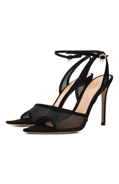 Женские комбинированные босоножки dorotea 105 GIANVITO ROSSI, арт. G32611.15RIC.C0ZNENE