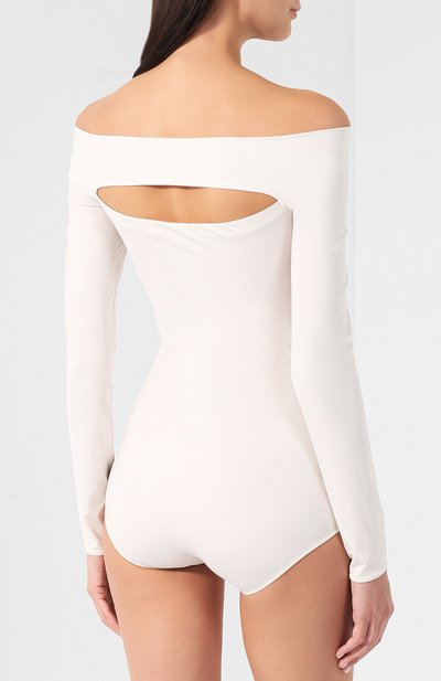 Однотонное боди с открытыми плечами MAISON MARGIELA, арт. S51NA0054/S23287, фото 4